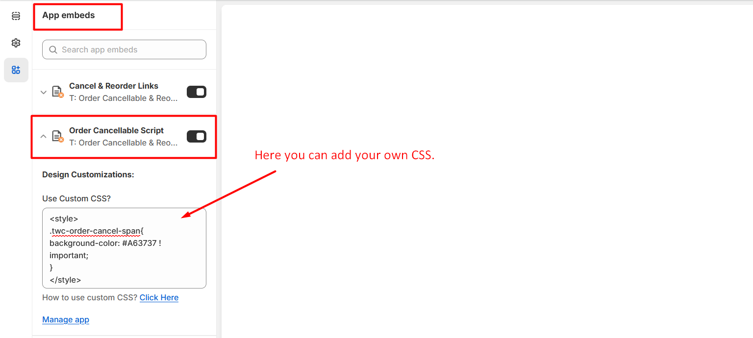 Custom CSS